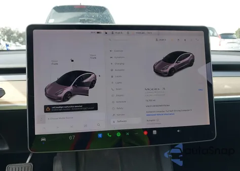 2021 Tesla Model 3 Long Range Dual Motor All-Wheel Drive from USA, damaged, VIN 5YJ3E1EB1MF878364